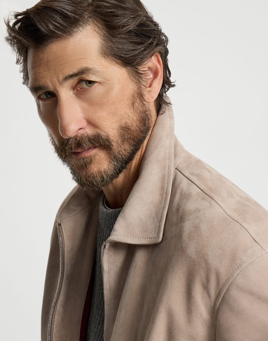 Giubbino in camoscio Yuta Uomo - Brunello Cucinelli