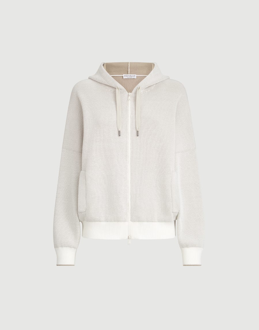 Honeycomb stitch sweatshirt Panama Woman - Brunello Cucinelli
