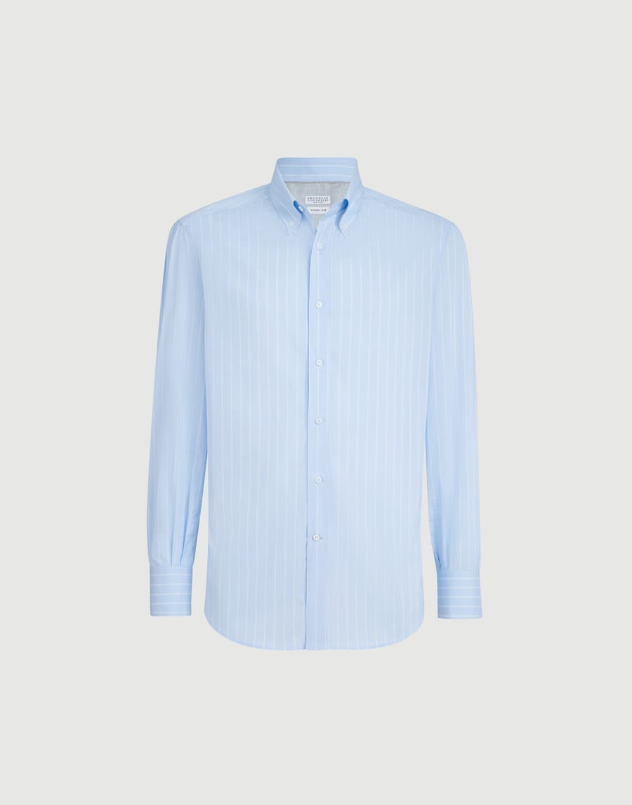 Button-down collar shirt Azure Man - Brunello Cucinelli
