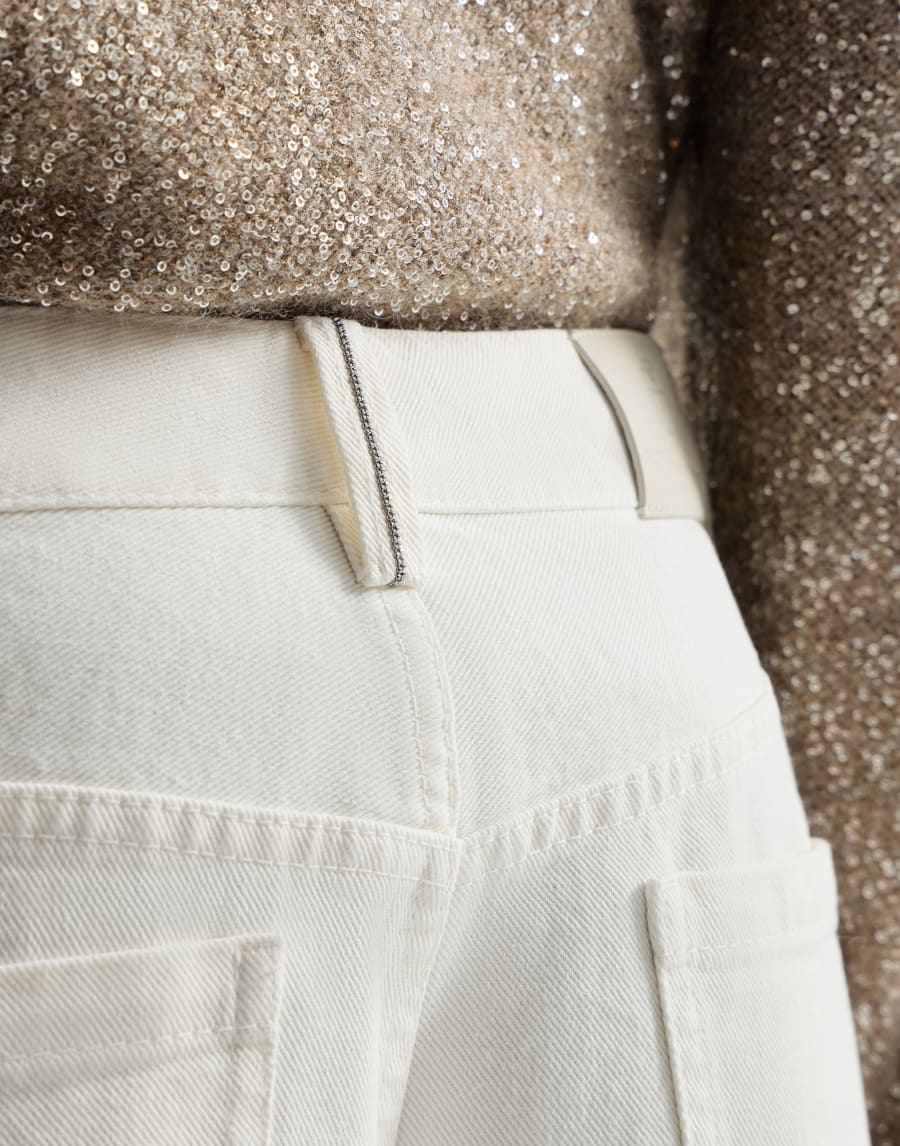 当代风宽松长裤 巴拿马色 女款 - Brunello Cucinelli