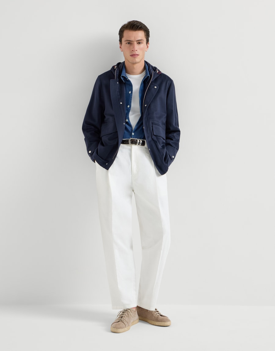 Parka in flanella Blu Uomo - Brunello Cucinelli