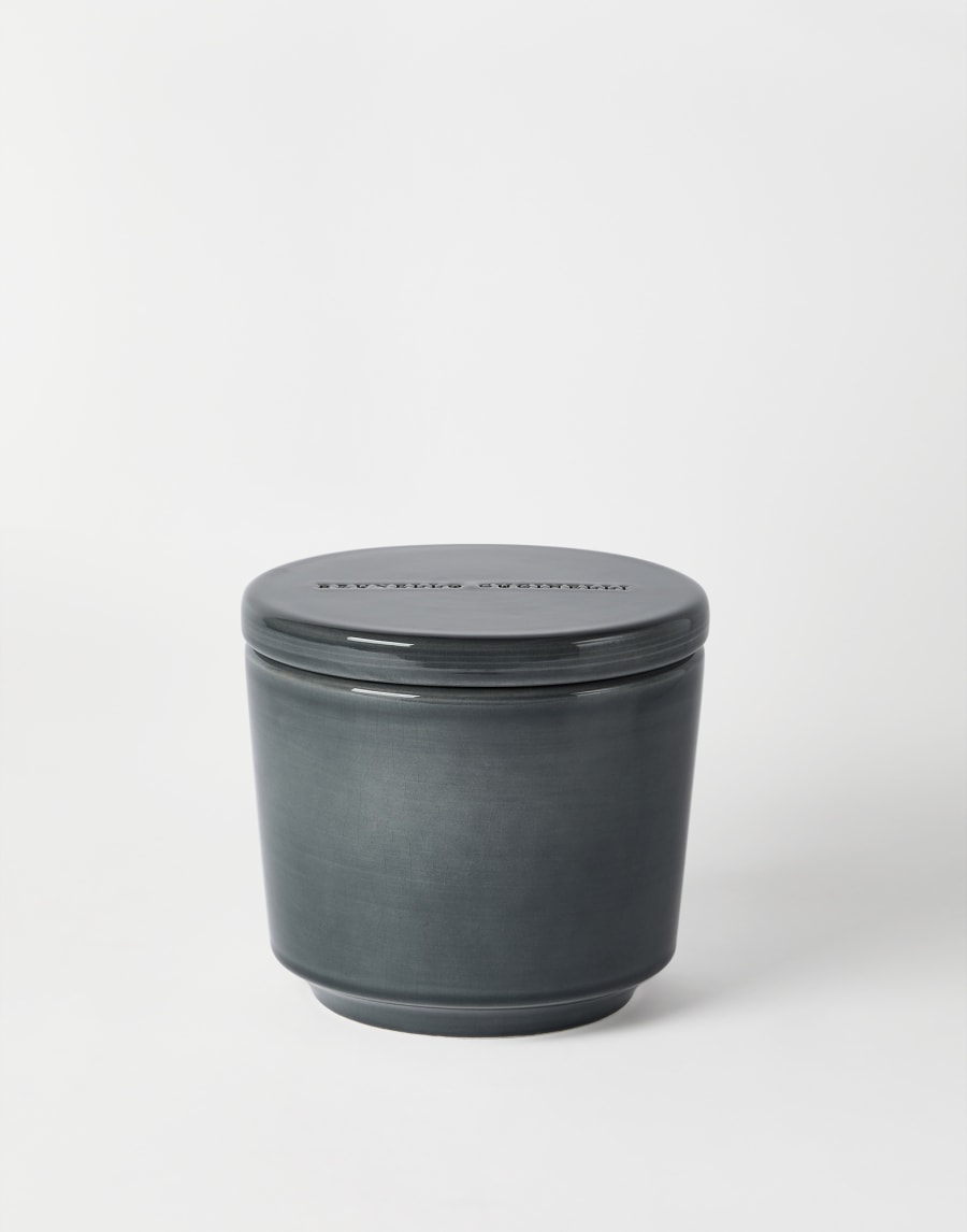 Maxi scented candle with lid Dark Military Lifestyle - Brunello Cucinelli