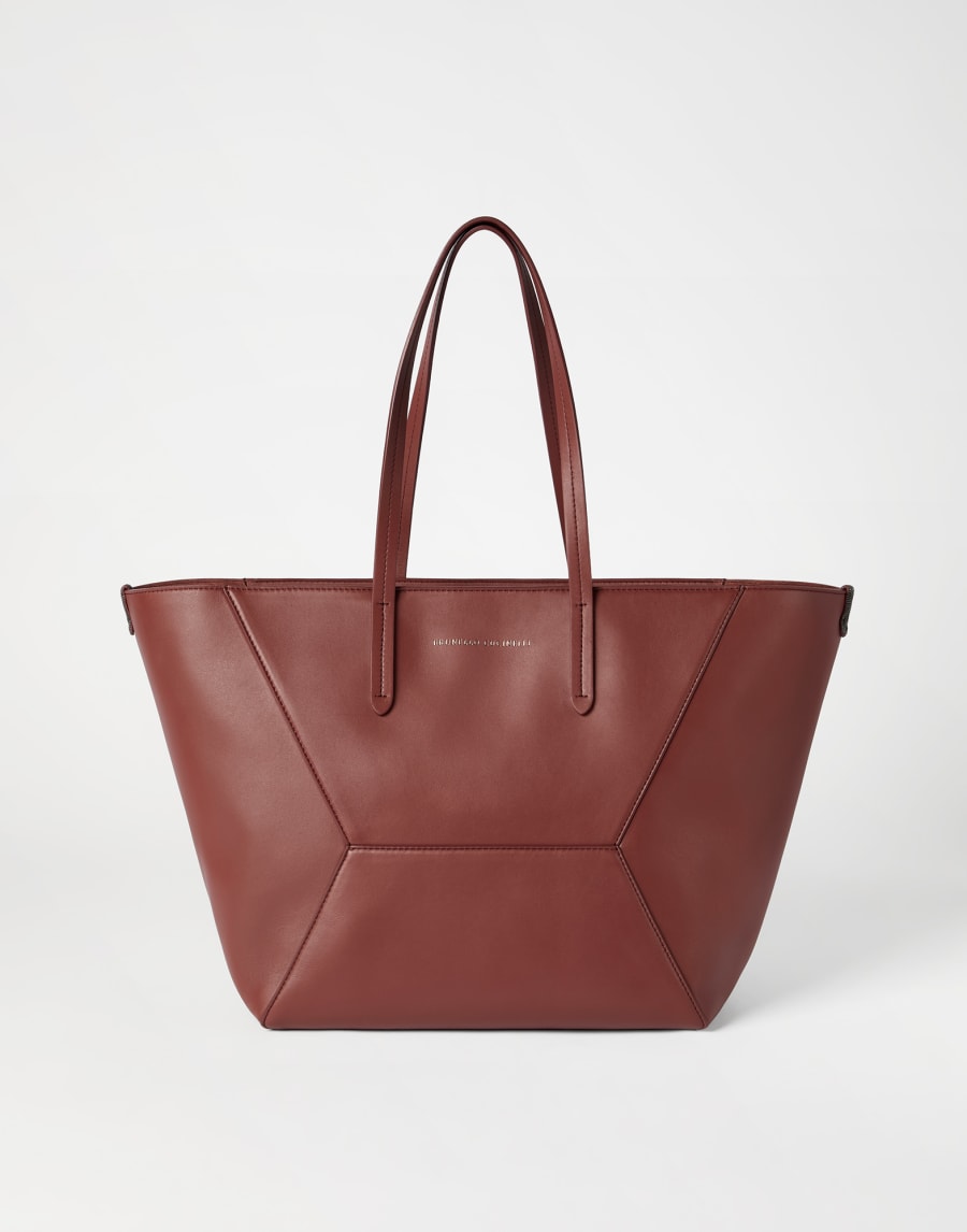 Calfskin BC Duo bag Red Woman - Brunello Cucinelli