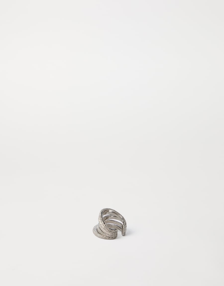 Sterling Silver ear cuff Silver Woman - Brunello Cucinelli