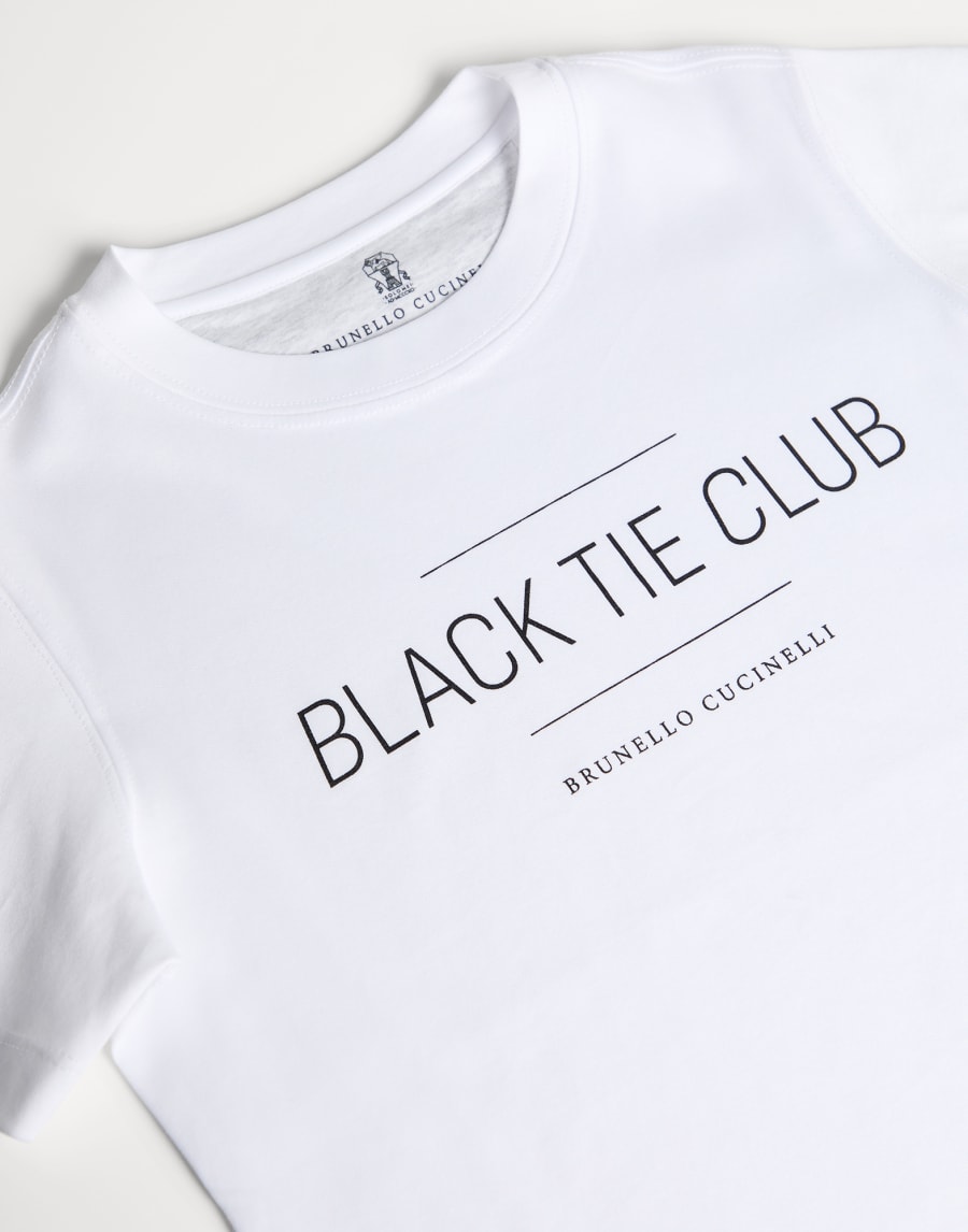 Футболка с принтом Белый Мальчики - Brunello Cucinelli