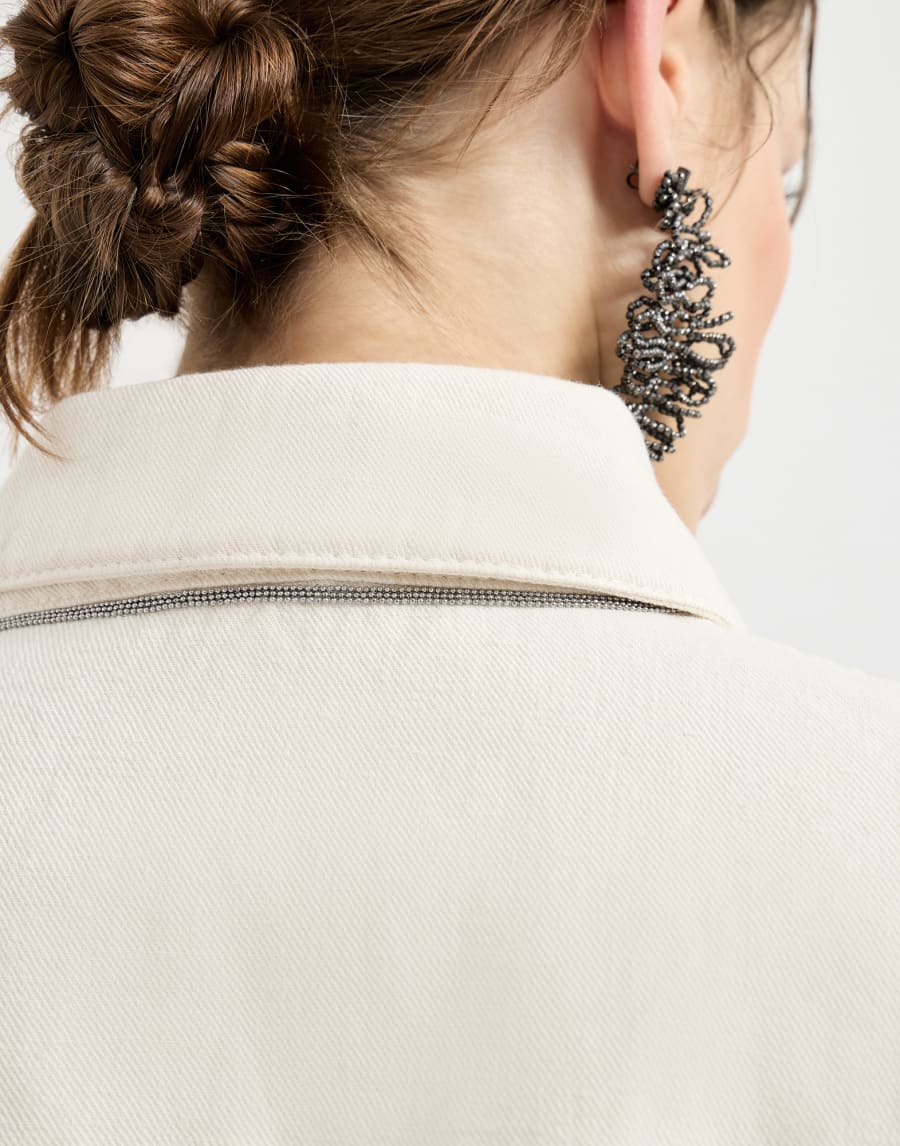 Cover outerwear jacket Chalk Woman - Brunello Cucinelli