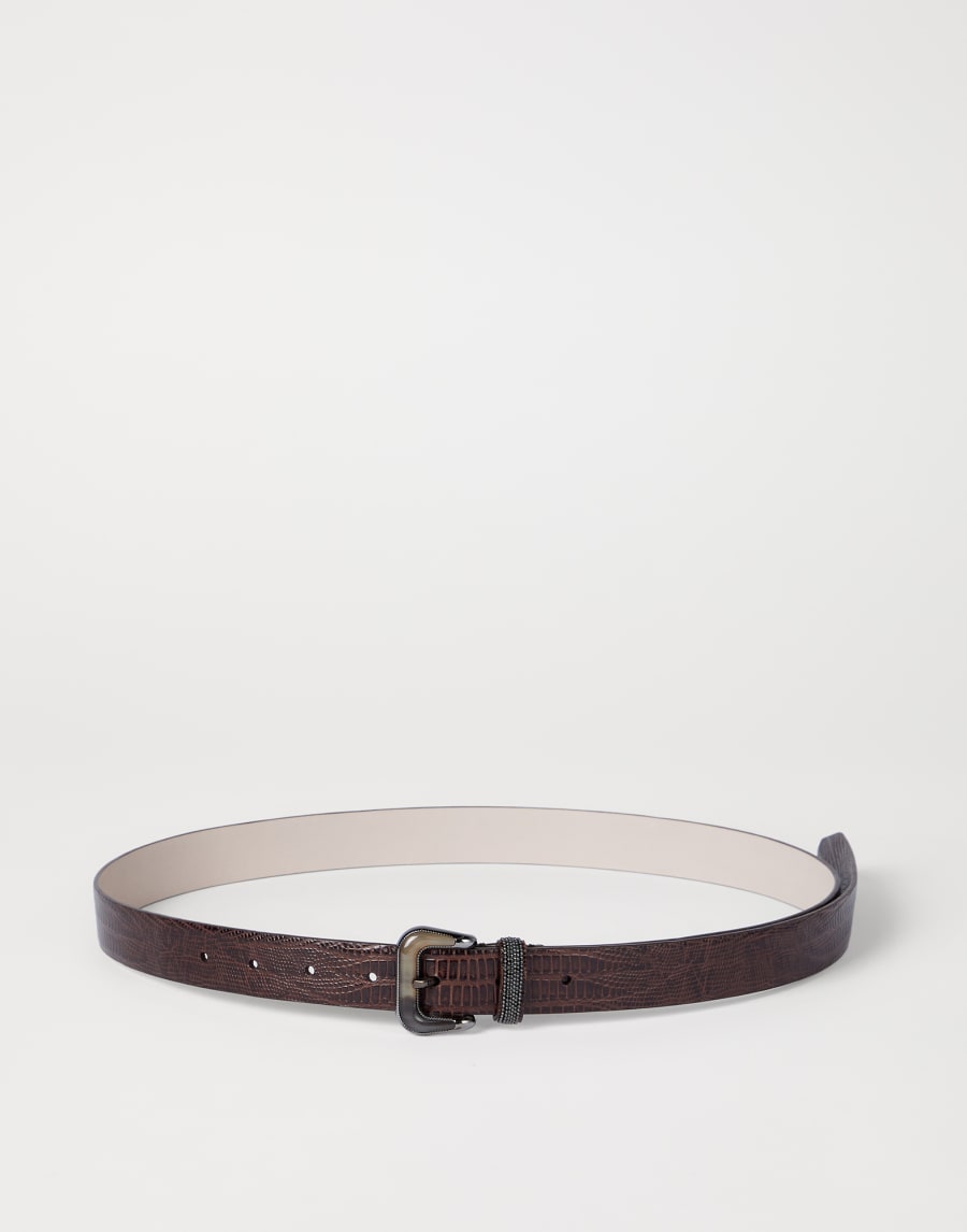 Calfskin belt Rust Brown Woman - Brunello Cucinelli