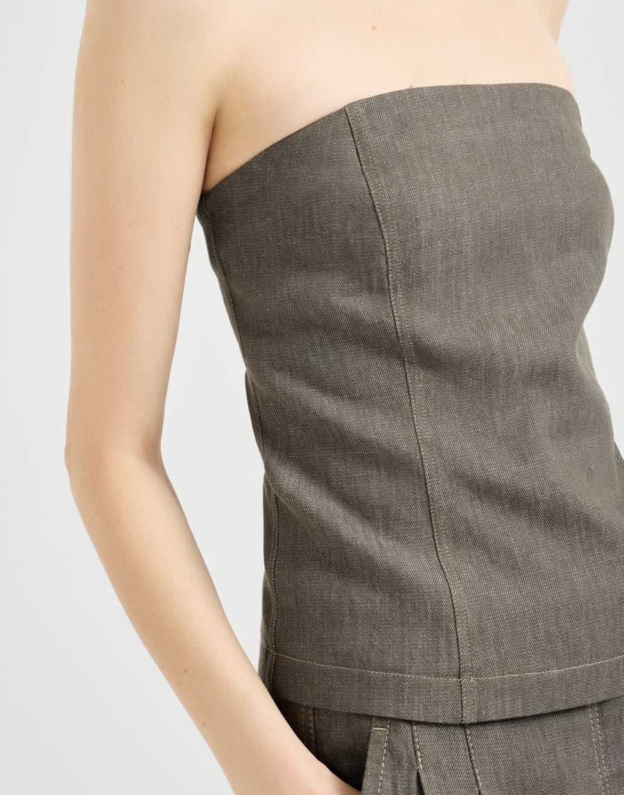 Bandeau top Olive Woman - Brunello Cucinelli