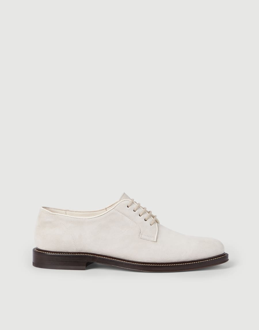Reversed calfskin Derbies Panama Man - Brunello Cucinelli