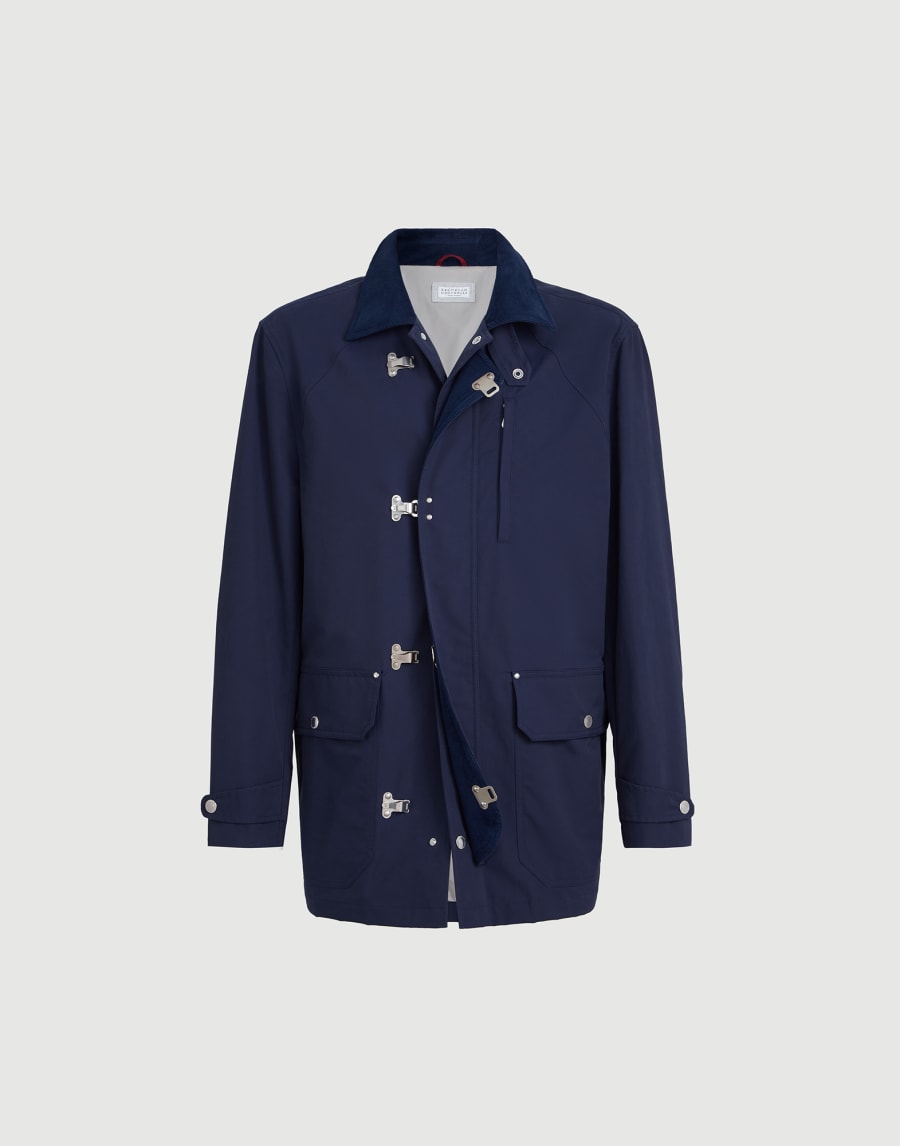 Water-resistant outerwear Blue Man - Brunello Cucinelli