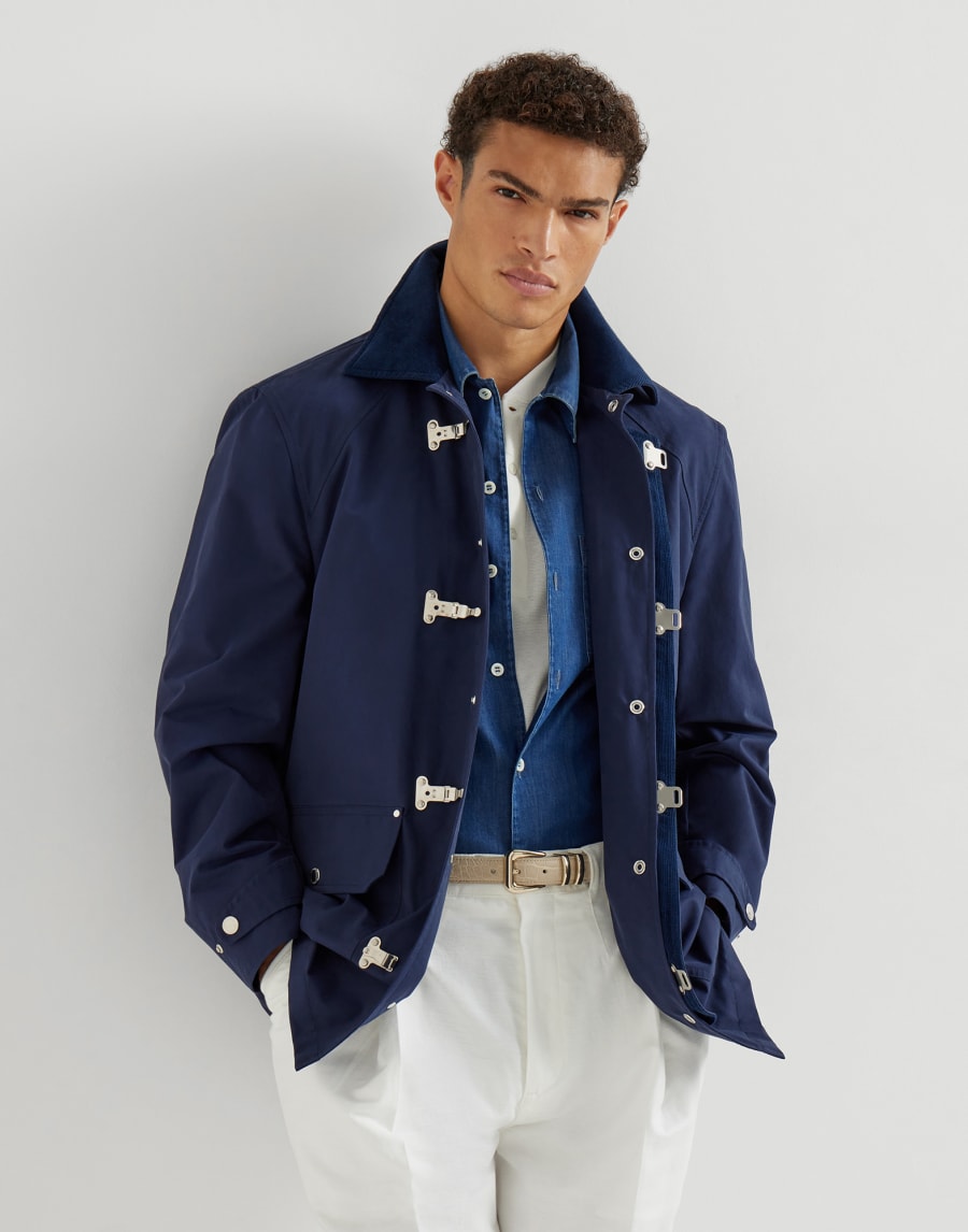 Водоотталкивающая куртка Синий Мужчина - Brunello Cucinelli