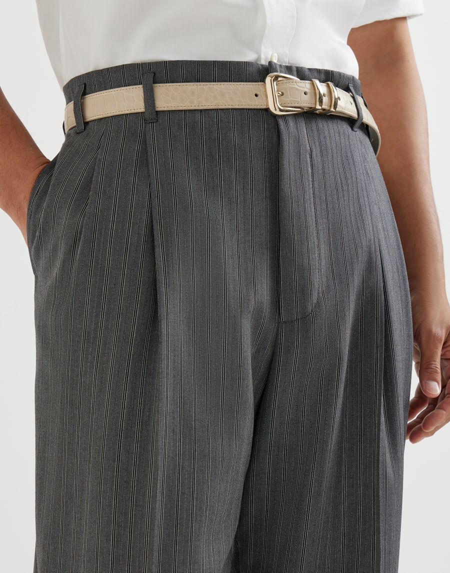 Virgin wool trousers Dark Grey Man - Brunello Cucinelli