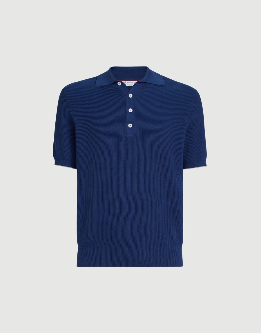 Polo a mezza costa inglese Avio Uomo - Brunello Cucinelli