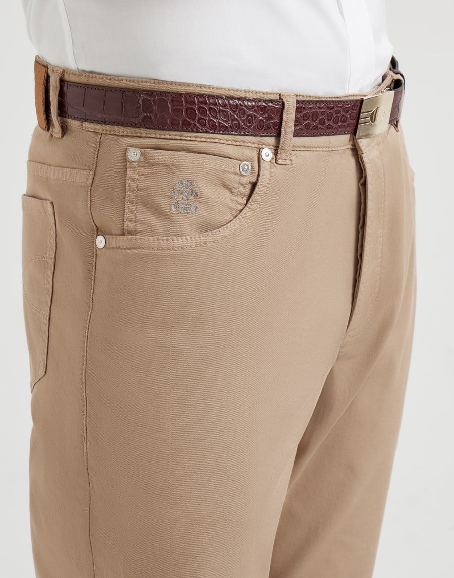 Comfort gabardine trousers Biscuit Man - Brunello Cucinelli