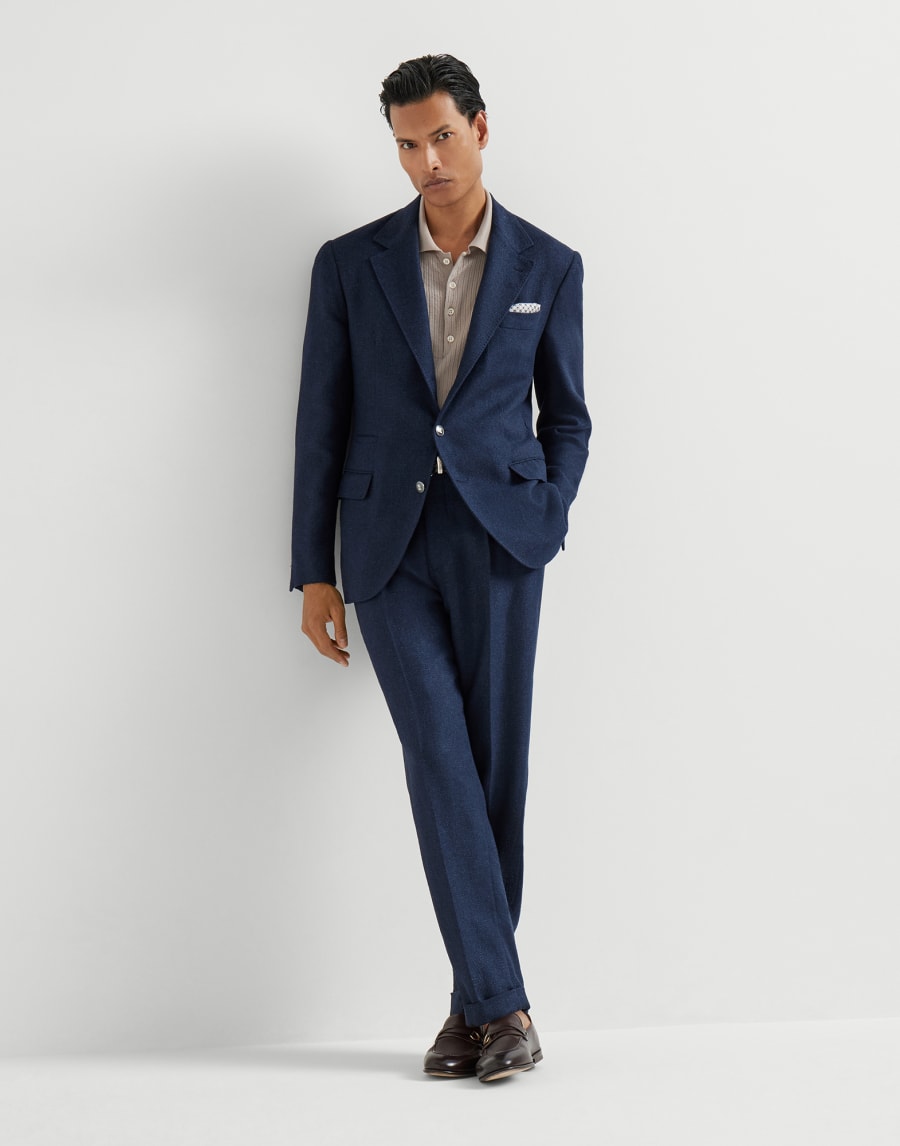 Loafers aus gewachstem Kalbsleder Dunkelmahagonie Herren - Brunello Cucinelli