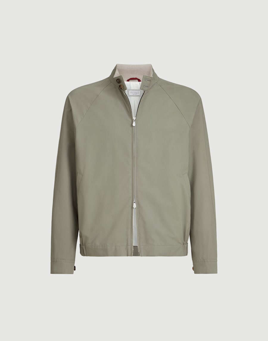 Giubbino in gabardina Khaki Uomo - Brunello Cucinelli