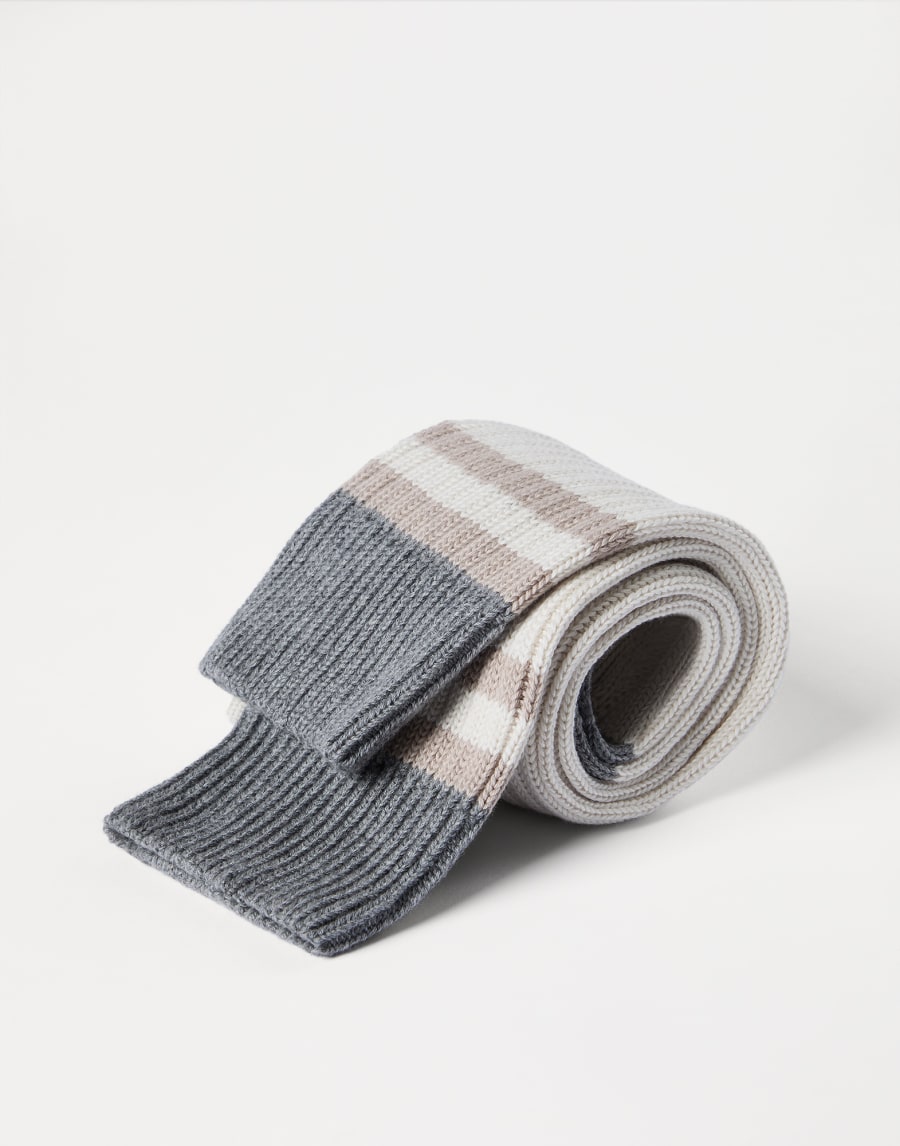 Cotton socks with stripes Panama Man - Brunello Cucinelli