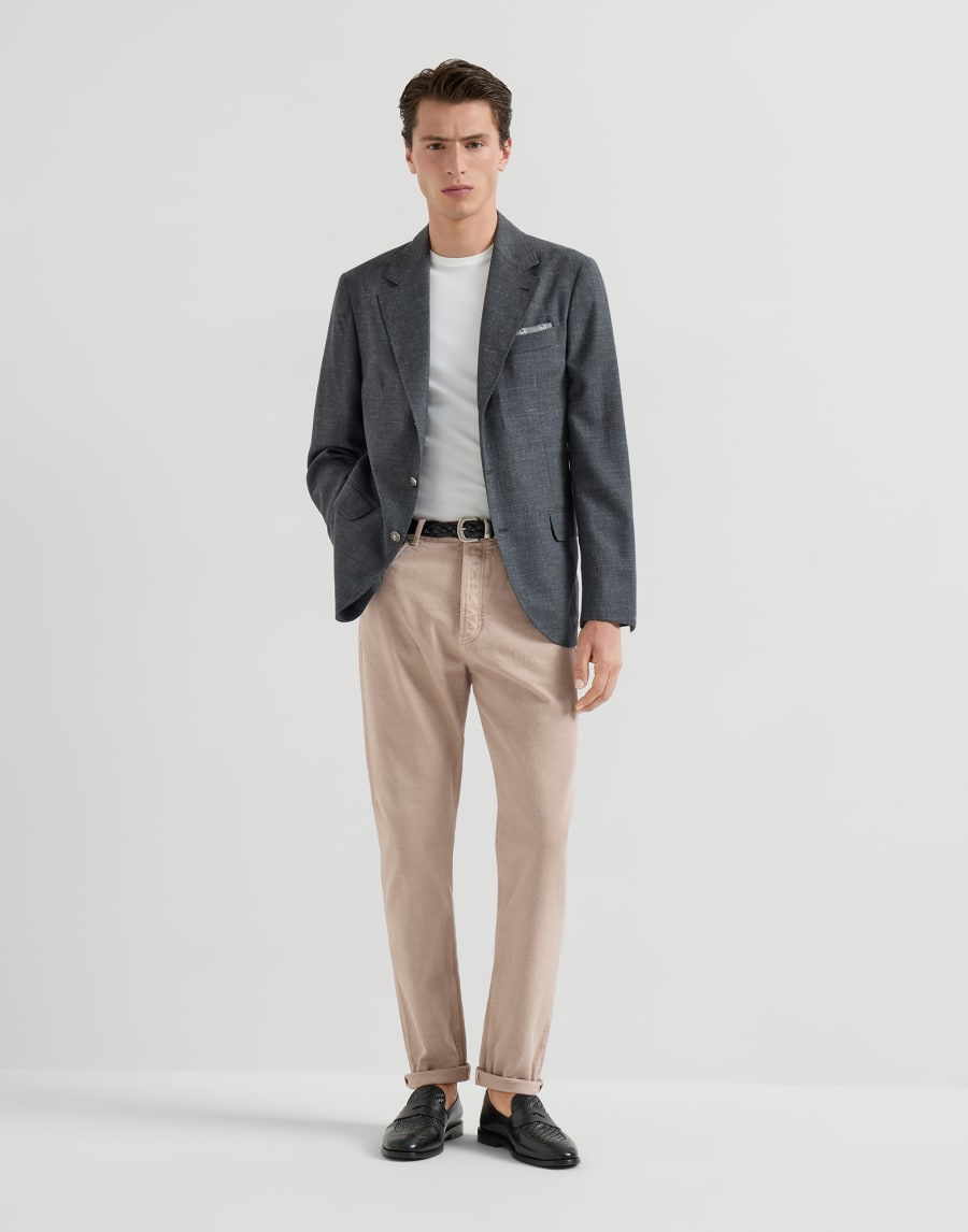 ガーメントダイ デニム トラウザーズ ライトブラウン メンズ - Brunello Cucinelli