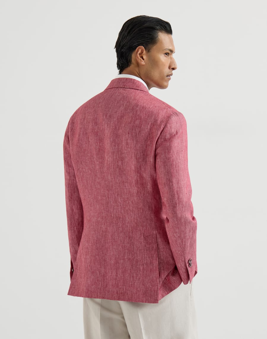 Linen denim jacket Strawberry Man - Brunello Cucinelli