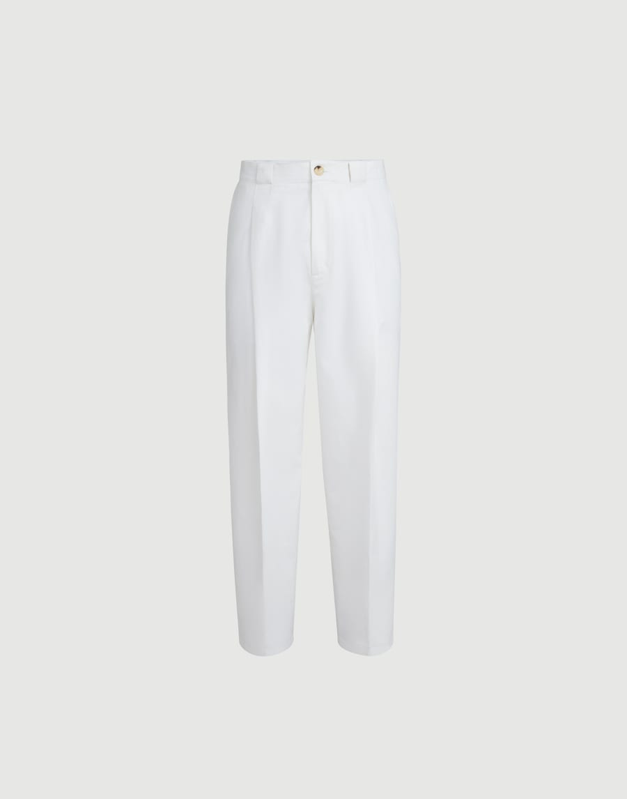 Cotton and linen trousers Snow Man - Brunello Cucinelli