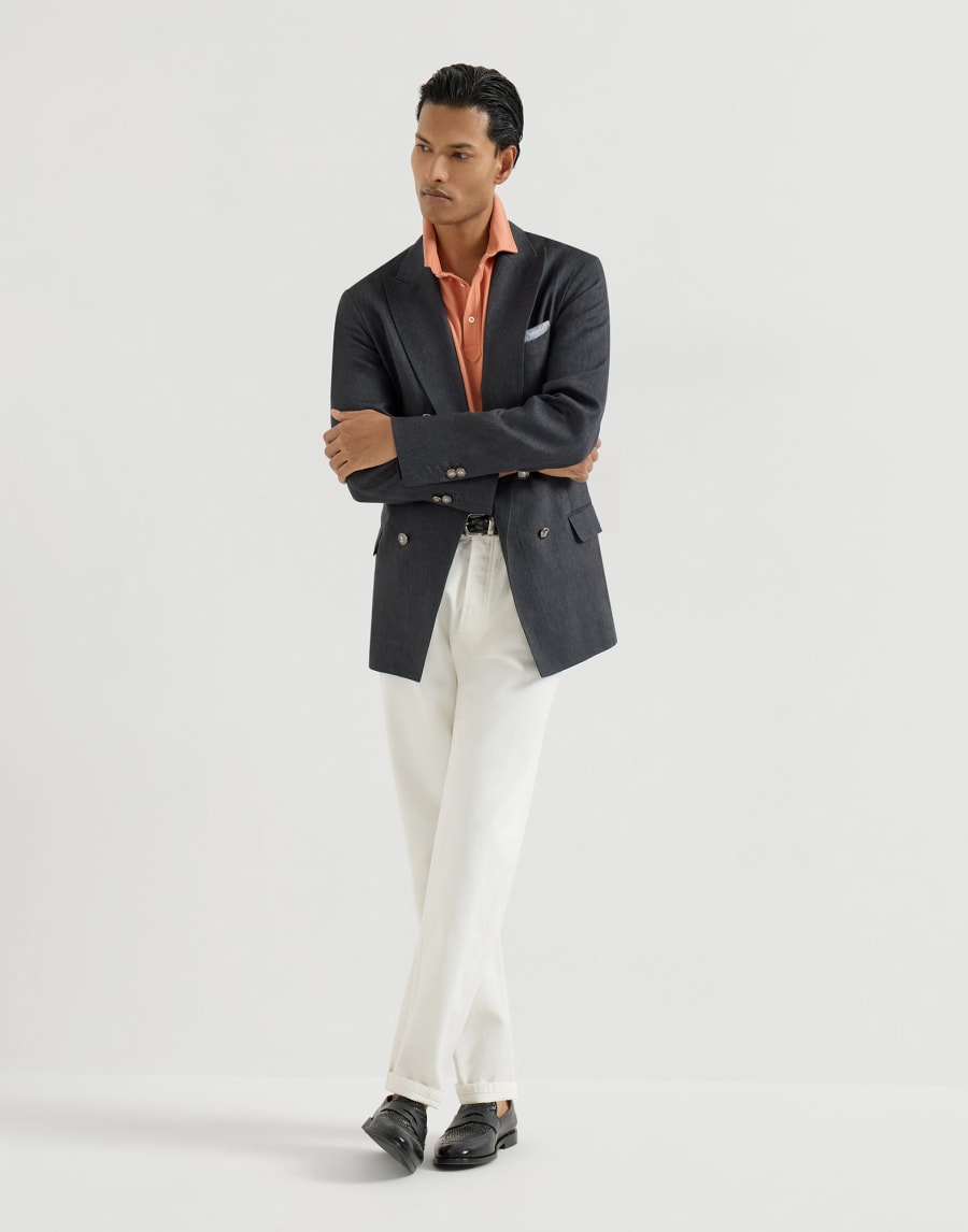 ピケ ポロシャツ アプリコット メンズ - Brunello Cucinelli