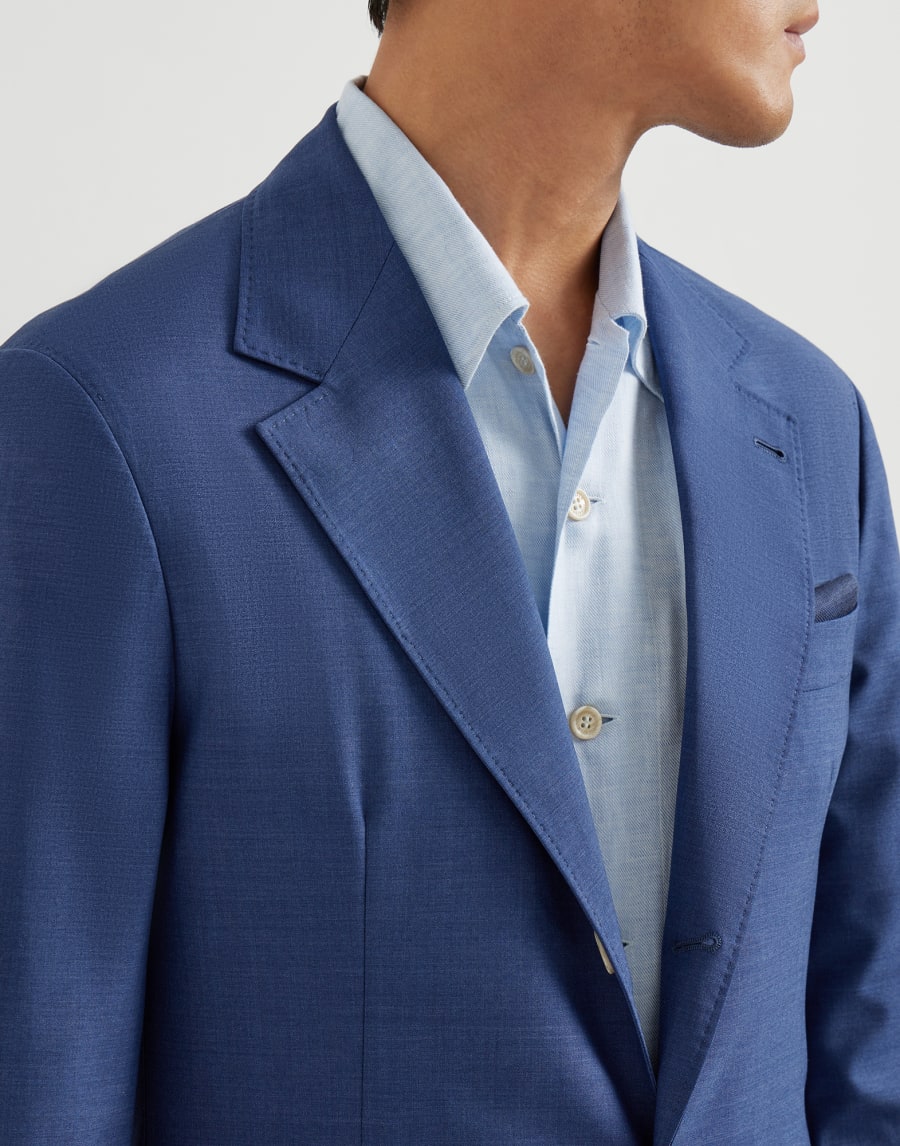 Suit with Cavallo jacket Royale Blue Man - Brunello Cucinelli