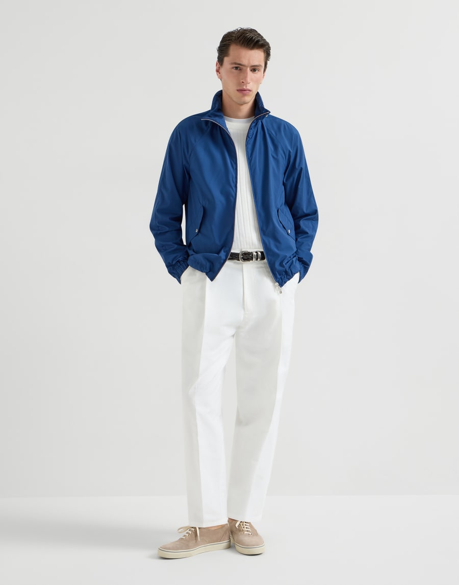 Outerwear con cappuccio Blu Royale Uomo - Brunello Cucinelli