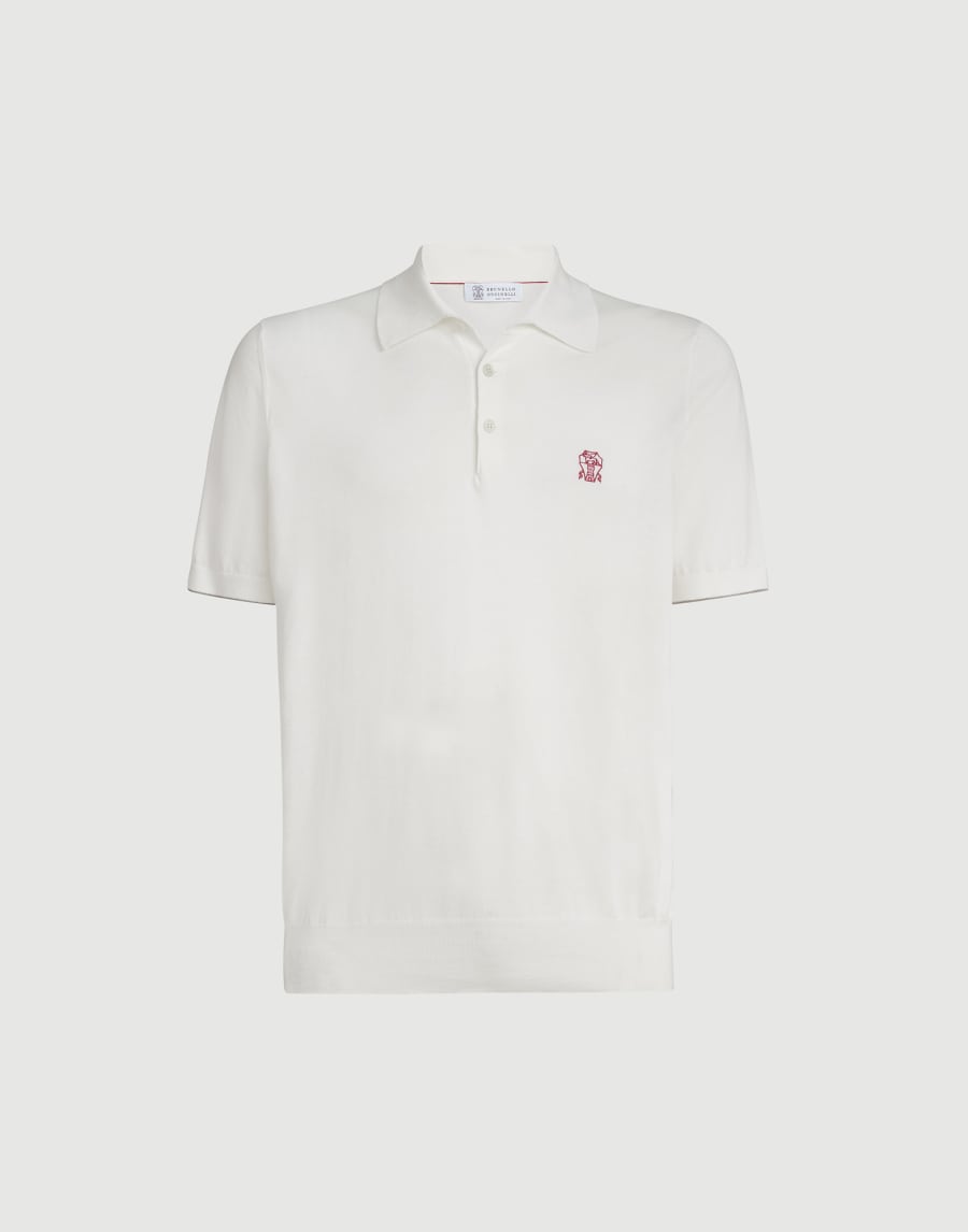 Lightweight knit Polo Panama Man - Brunello Cucinelli