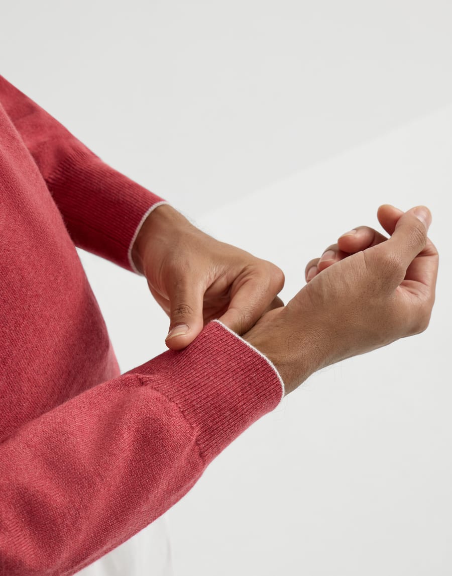 羊绒衫 草莓色 男款 - Brunello Cucinelli