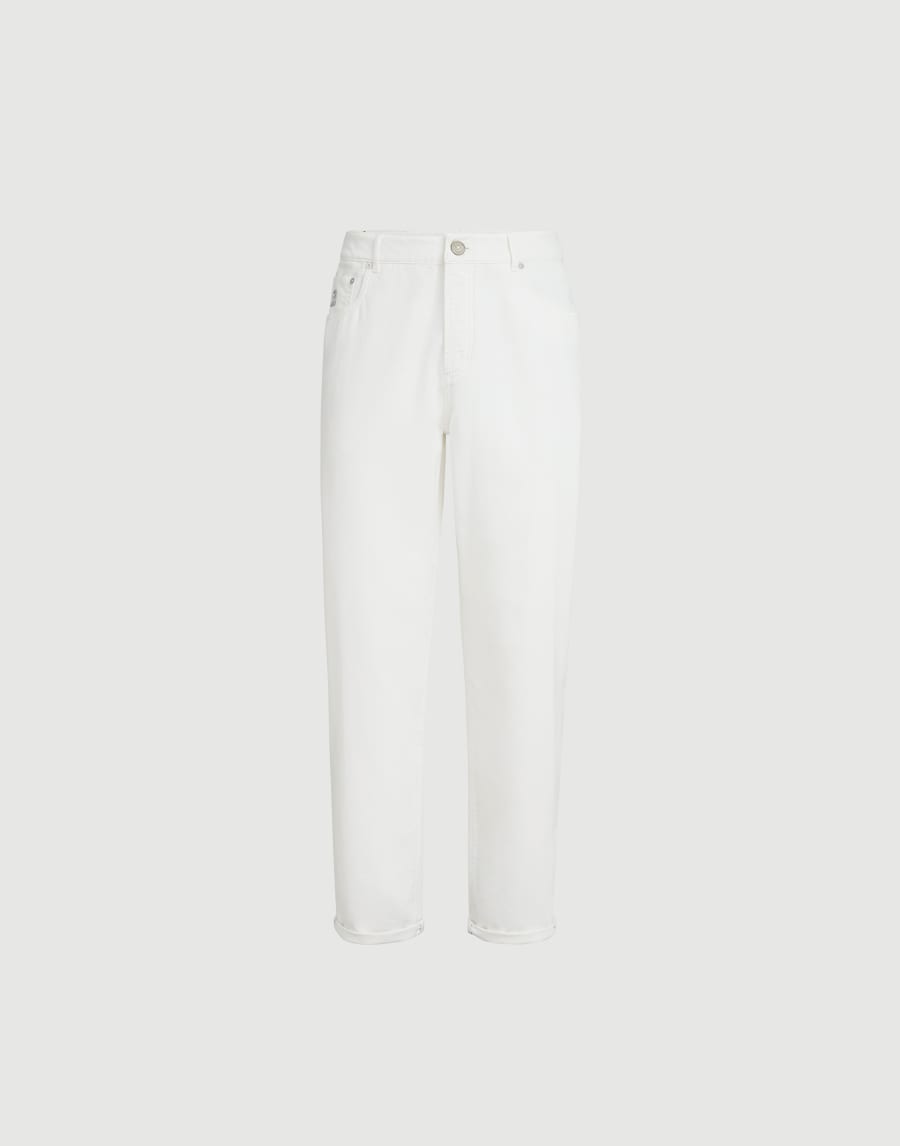 ガーメントダイ ギャバジン トラウザーズ スノー メンズ - Brunello Cucinelli