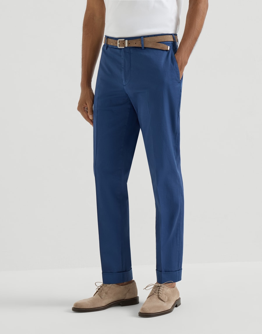 Comfort gabardine trousers Denim Man - Brunello Cucinelli