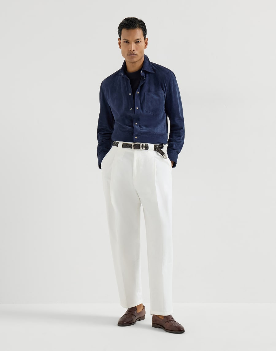 Suede overshirt Ink Man - Brunello Cucinelli