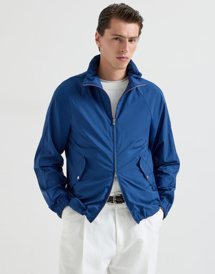 Outerwear with hood Royale Blue Man - Brunello Cucinelli