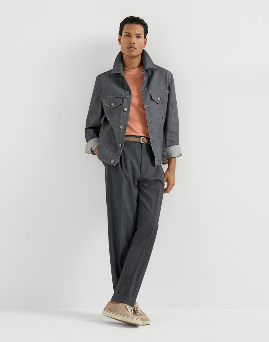 ロゴ入り ジャージー Tシャツ アプリコット メンズ - Brunello Cucinelli