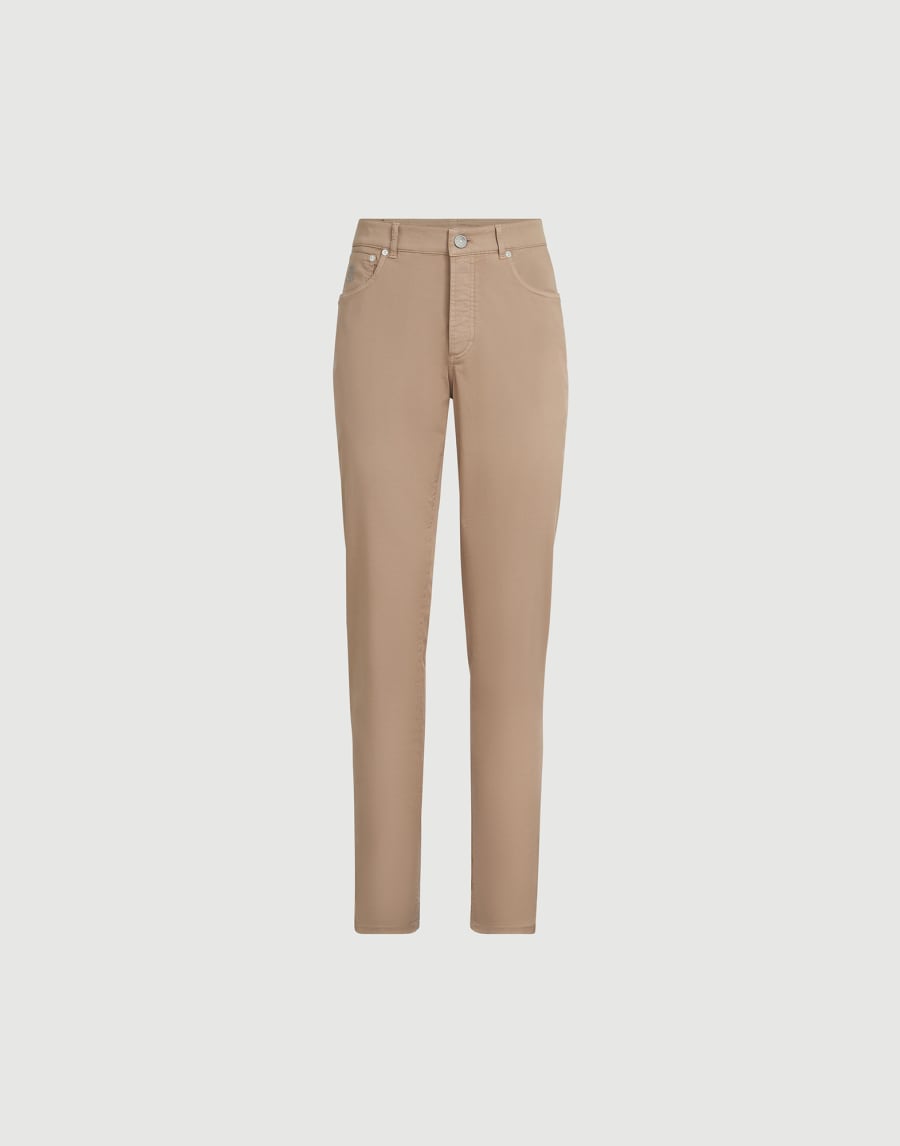 Comfort gabardine trousers Biscuit Man - Brunello Cucinelli
