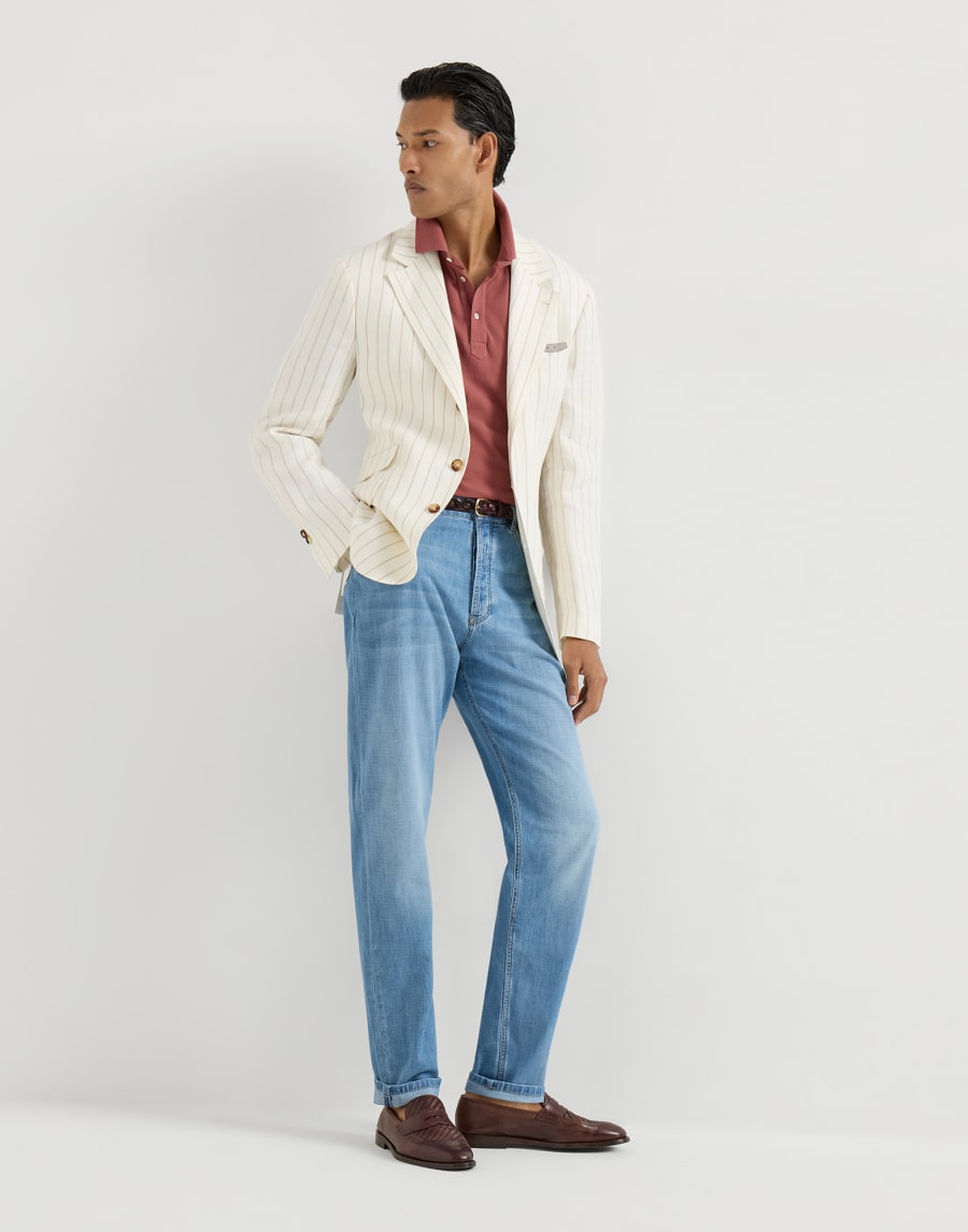 Piqué polo shirt Coral Man - Brunello Cucinelli