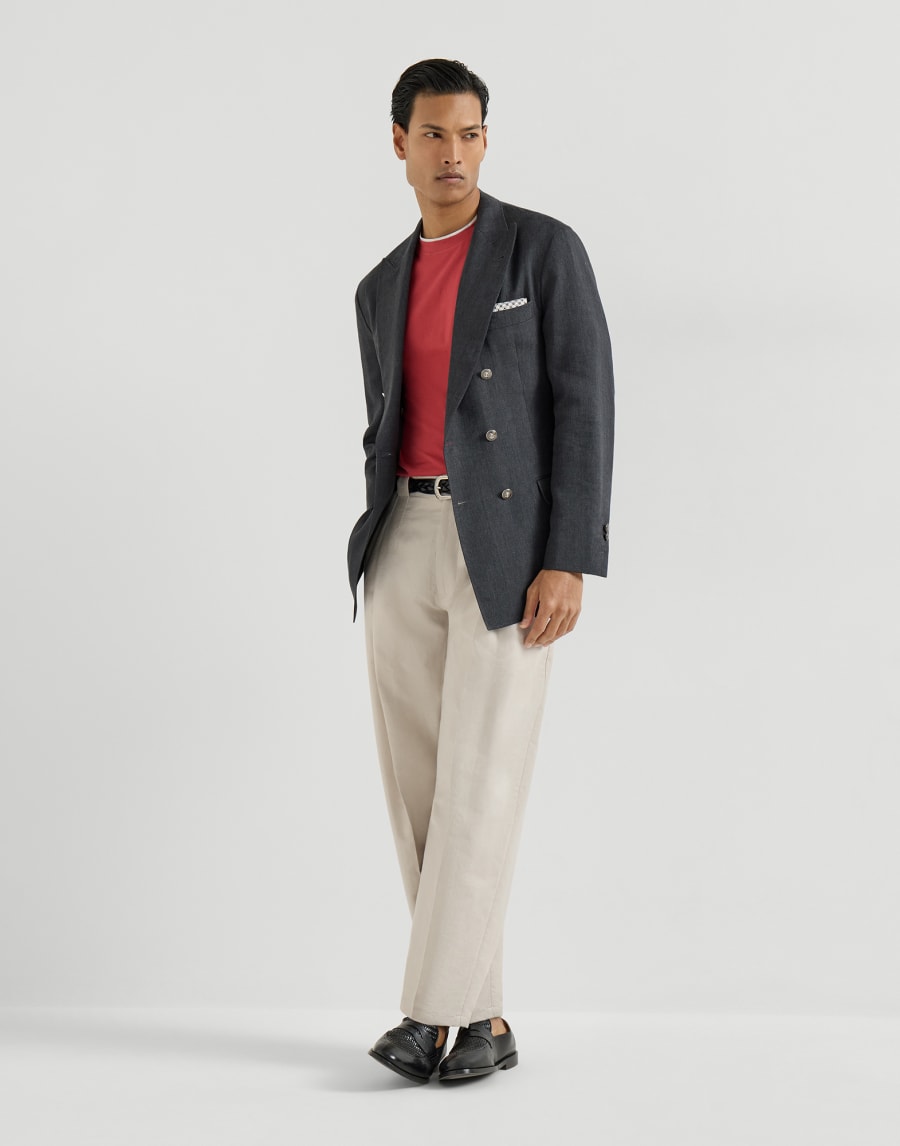 T-shirt with faux-layering Strawberry Man - Brunello Cucinelli