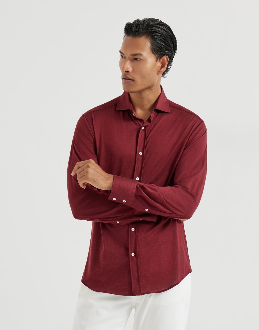 Spread collar shirt Cherry Man - Brunello Cucinelli