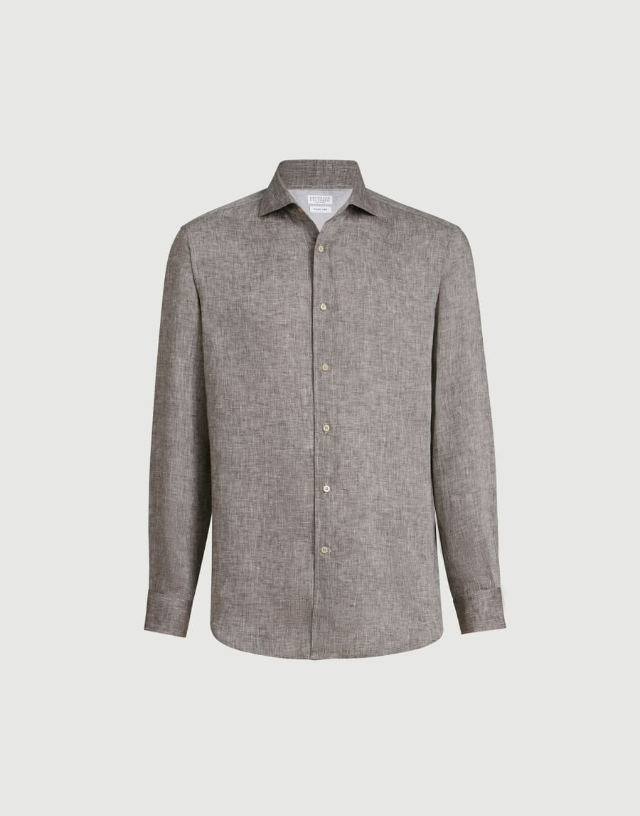 Linen shirt Hazelnut Man - Brunello Cucinelli