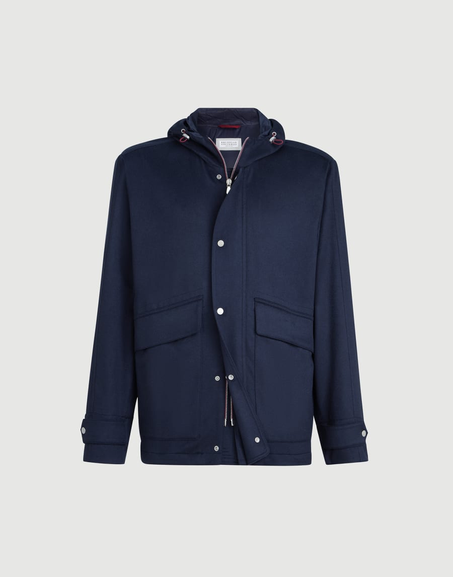 Parka in flanella Blu Uomo - Brunello Cucinelli