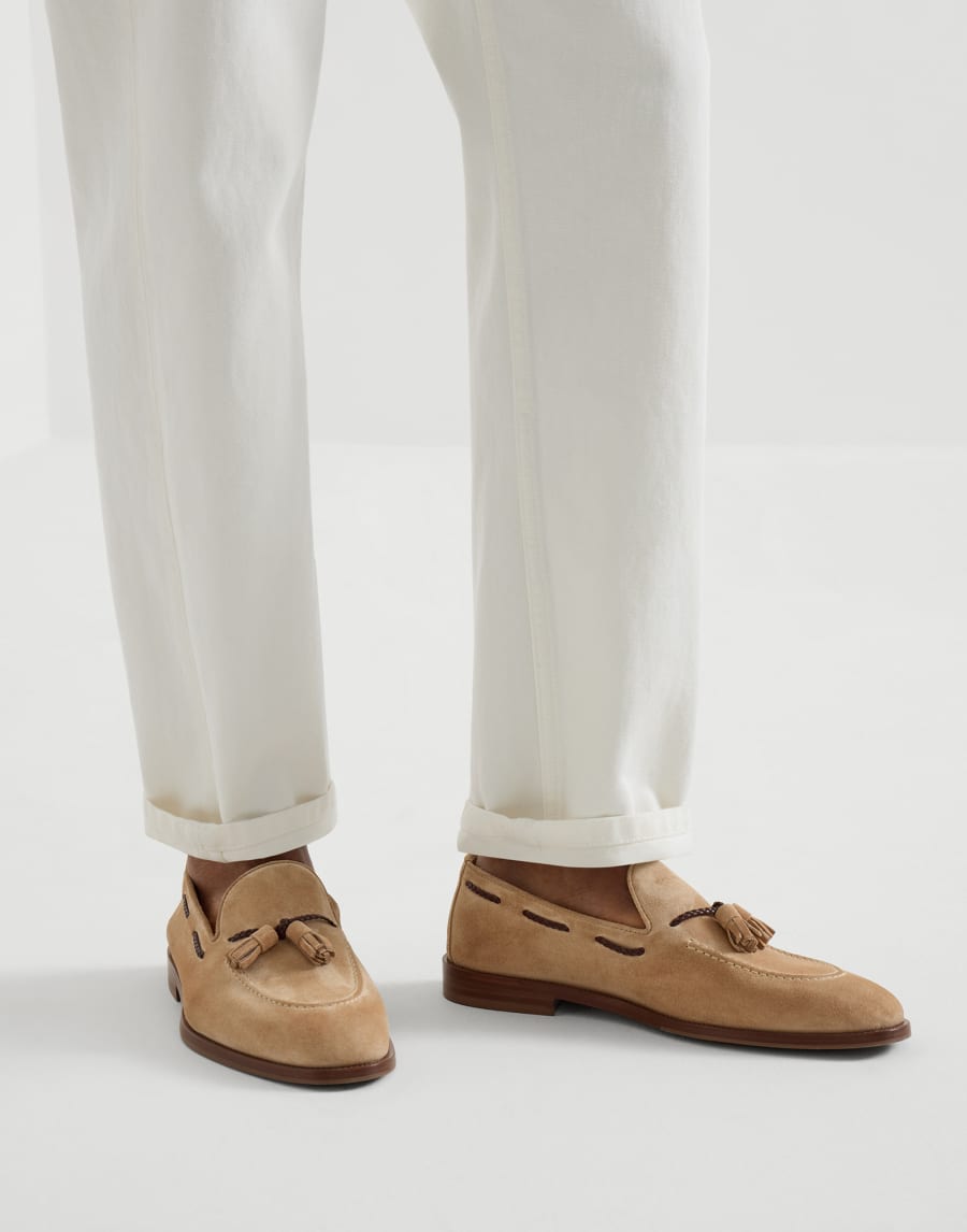 Suede loafers Sand Man - Brunello Cucinelli