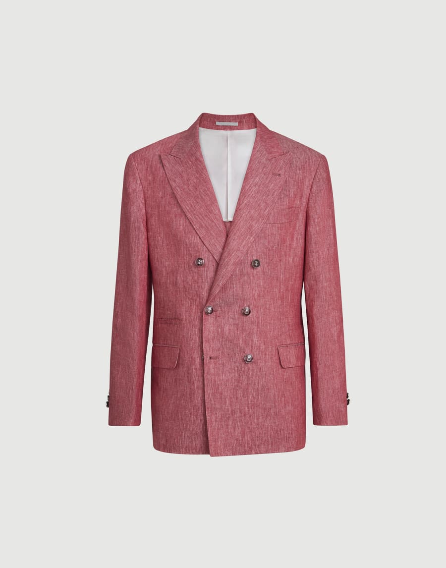 Linen denim jacket Strawberry Man - Brunello Cucinelli