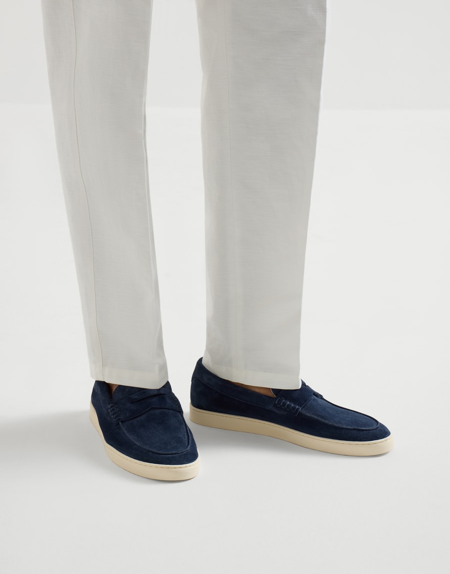 Loafer sneakers Navy Blue Man - Brunello Cucinelli