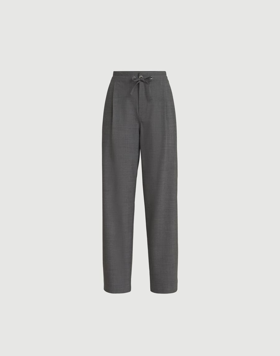 Tailored track trousers Medium Grey Woman - Brunello Cucinelli