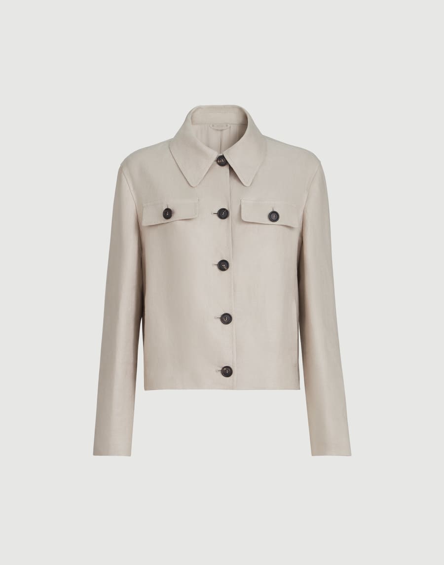 リネンダイアゴナル フォーマルジャケット ベージュ レディース - Brunello Cucinelli