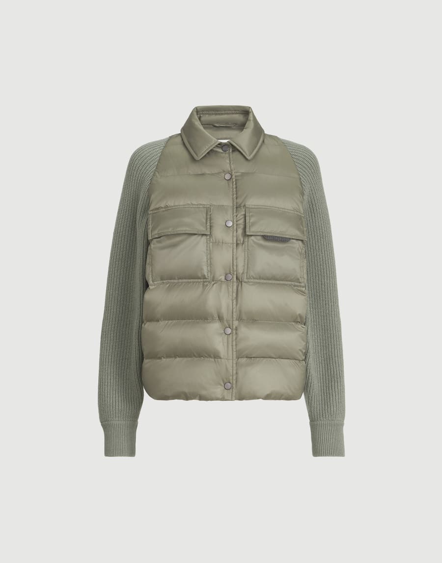 ナイロン ダウンジャケット グリーン レディース - Brunello Cucinelli