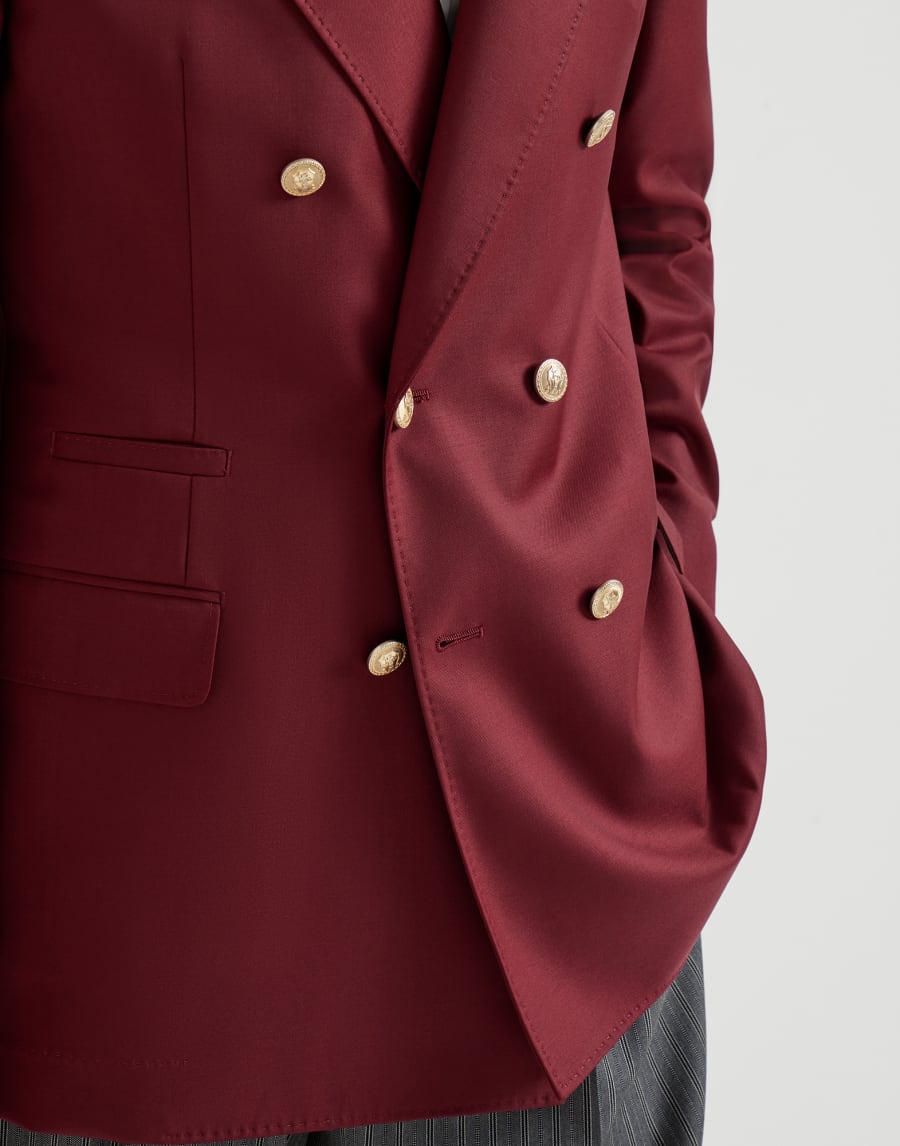 Blazer with metal buttons Cherry Man - Brunello Cucinelli