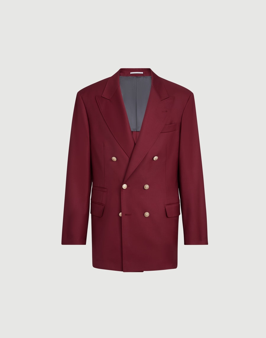 Blazer with metal buttons Cherry Man - Brunello Cucinelli