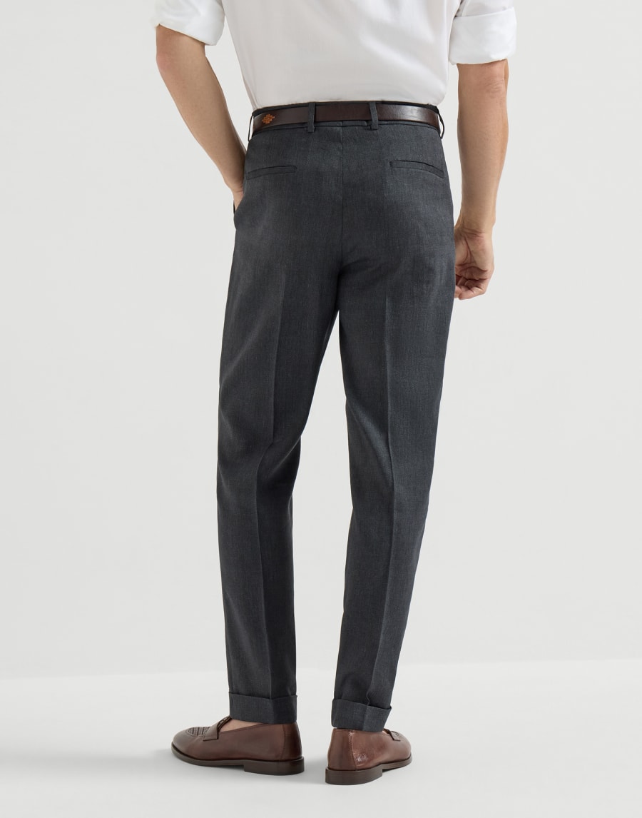 Chevron trousers Anthracite Man - Brunello Cucinelli
