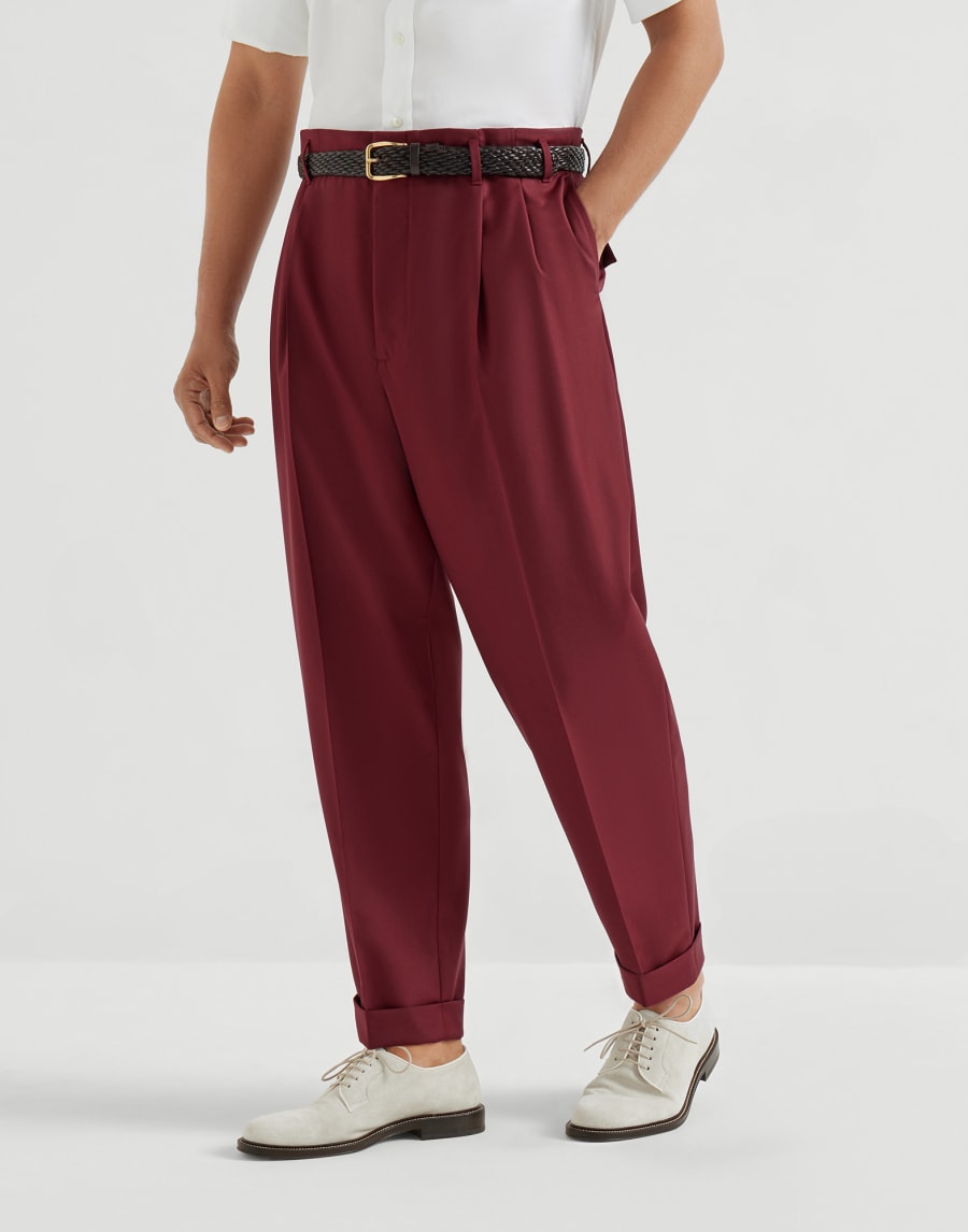Virgin wool trousers Cherry Man - Brunello Cucinelli